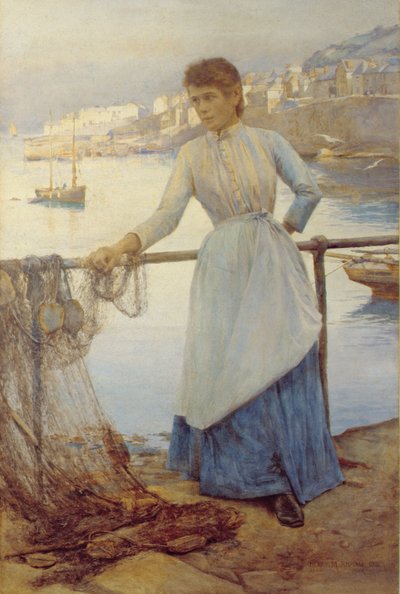 Chica en azul de Henry Meynell Rheam